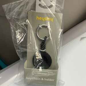 Heyday Black Keychain Holder for AirTag
